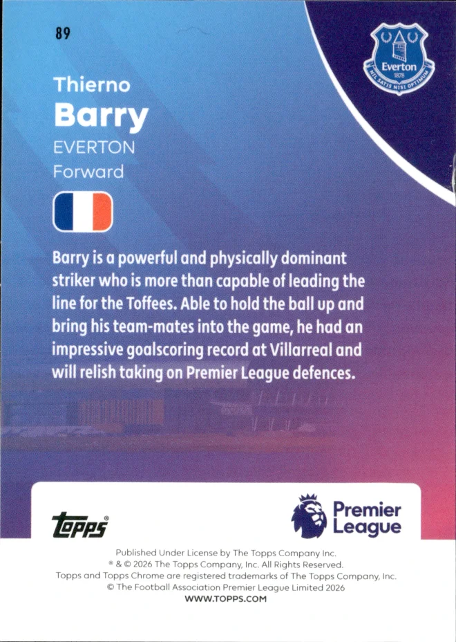 Thierno Barry card back