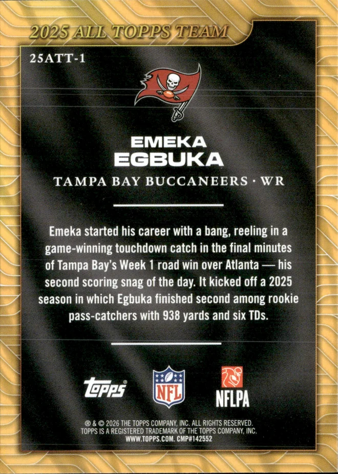 Emeka Egbuka card back