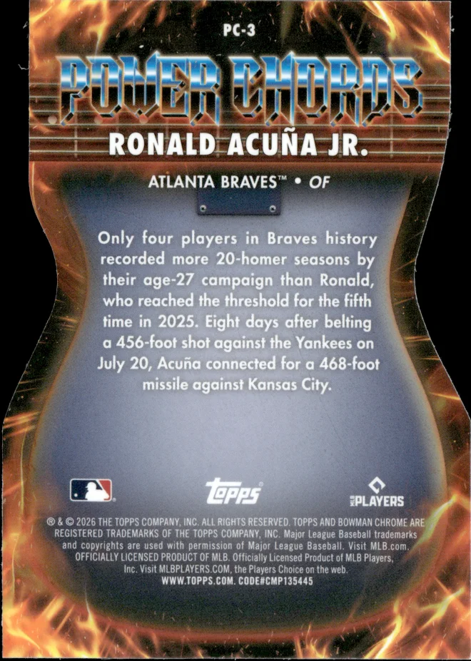 Ronald Acuña Jr. card back