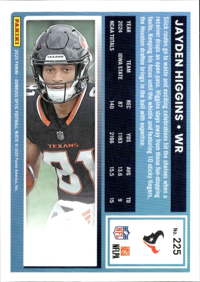 Jayden Higgins card back