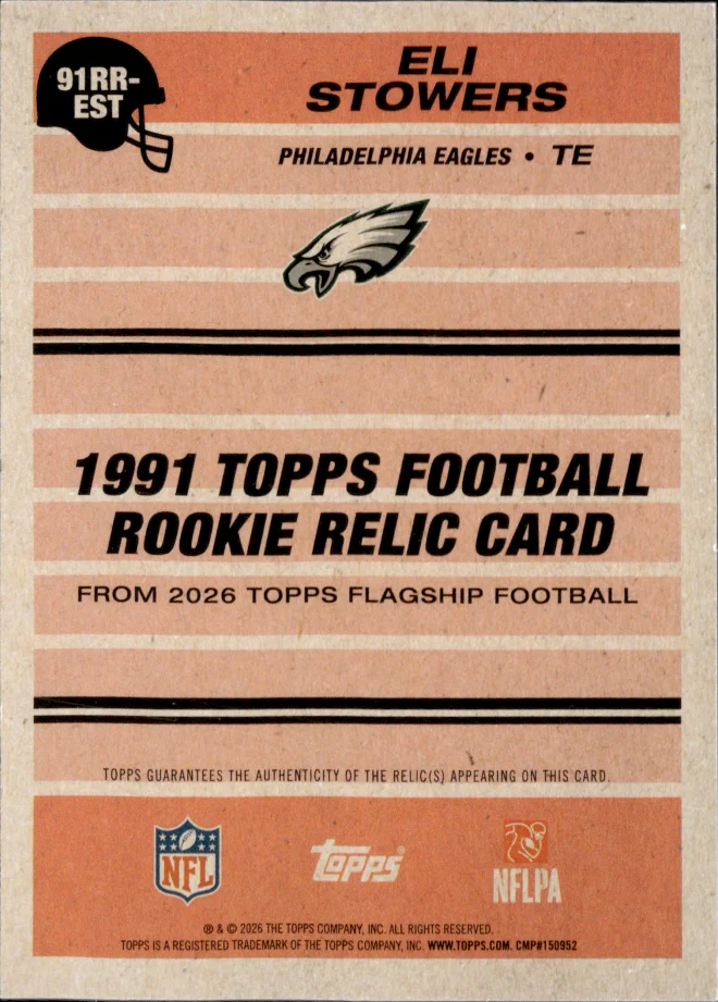 Eli Stowers card back