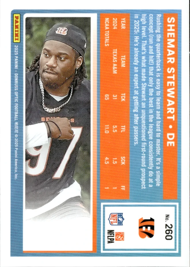 Shemar Stewart card back