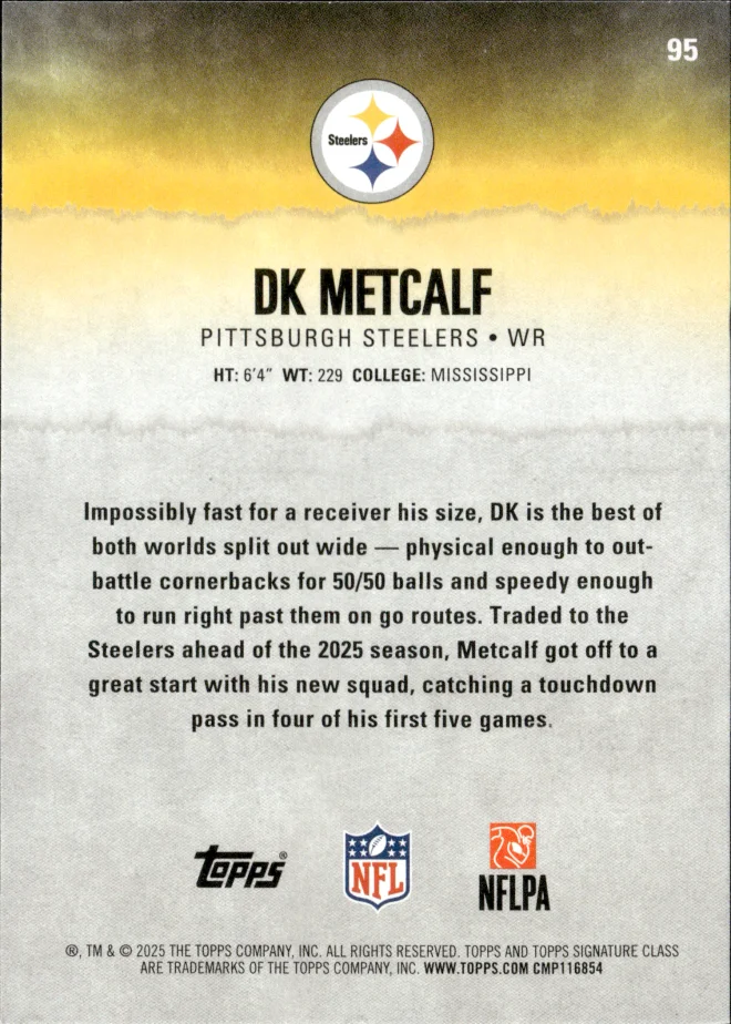 DK Metcalf card back