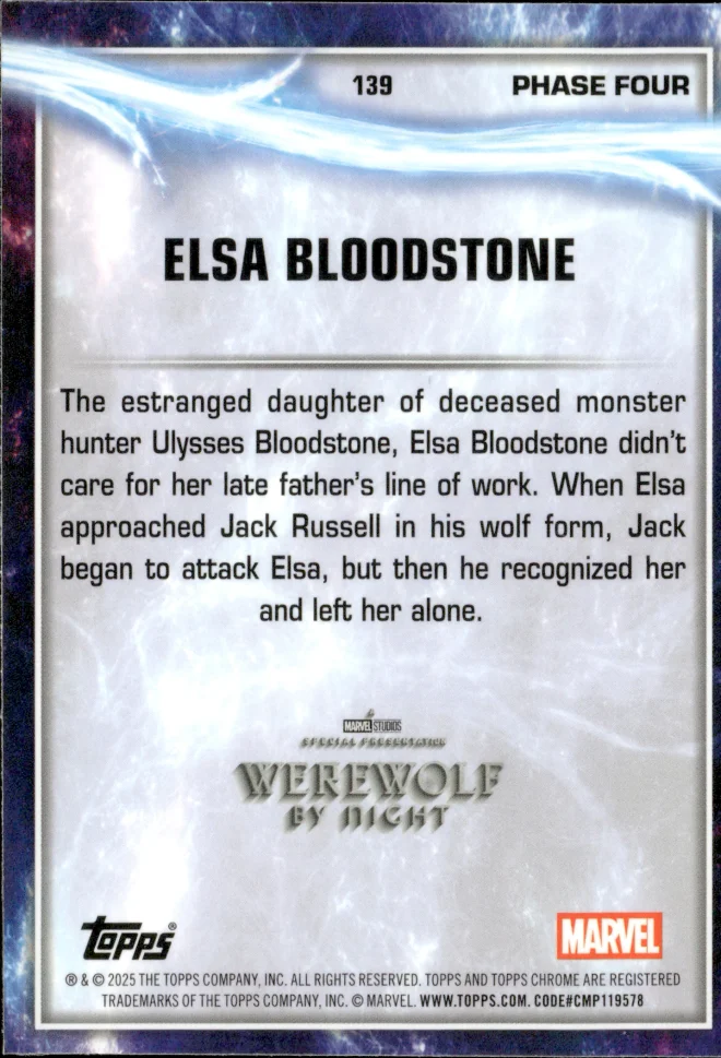Elsa Bloodstone card back