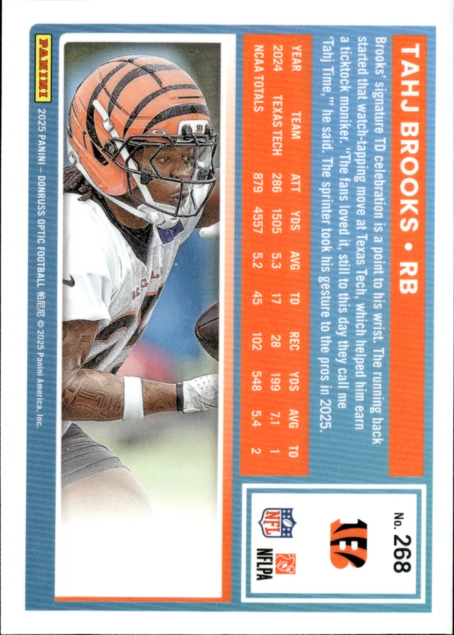 Tahj Brooks card back