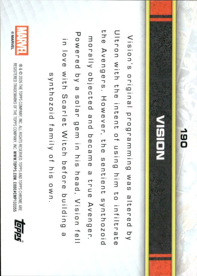 Vision card back