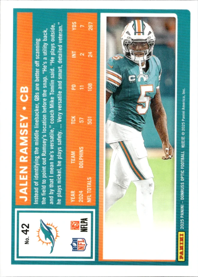 Jalen Ramsey card back