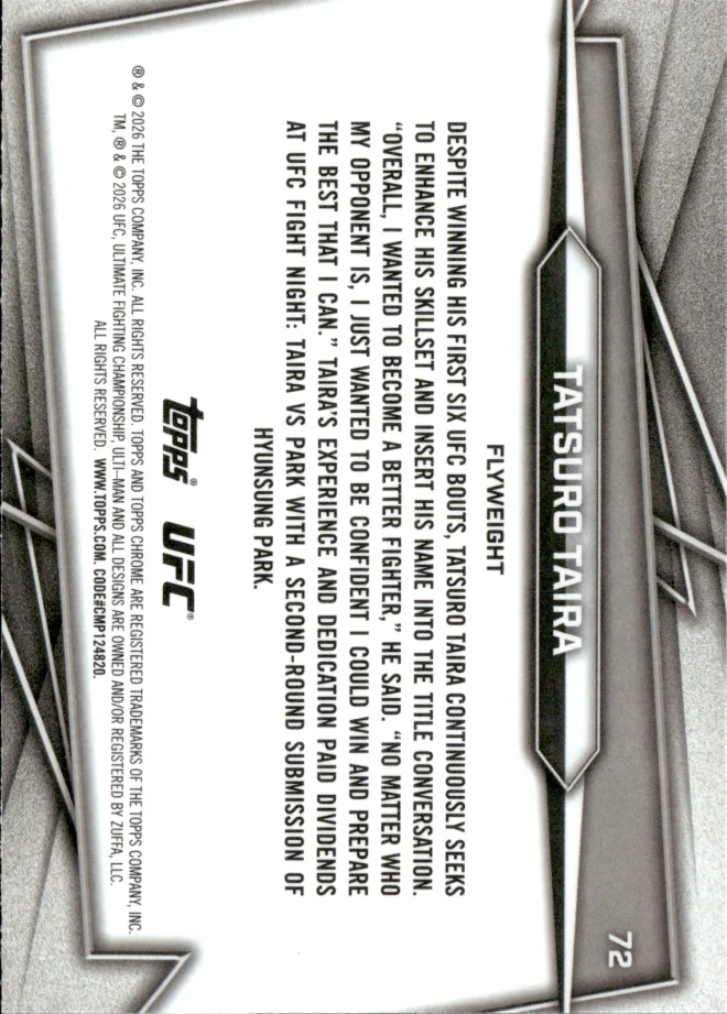 Tatsuro Taira card back