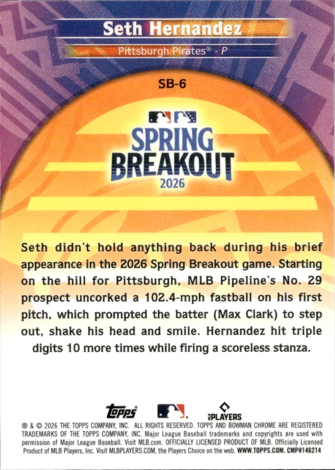 Seth Hernandez card back