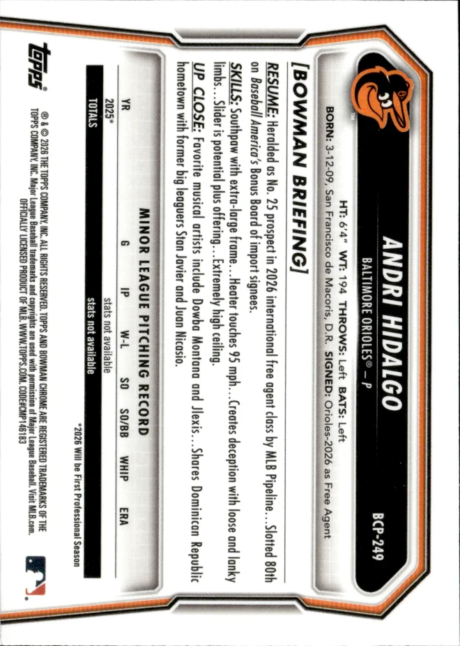 Andri Hidalgo card back