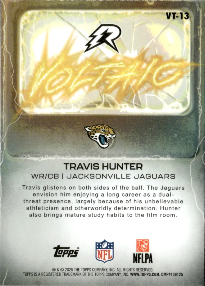 Travis Hunter card back