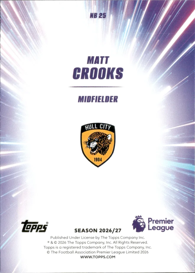 Matt Crooks card back