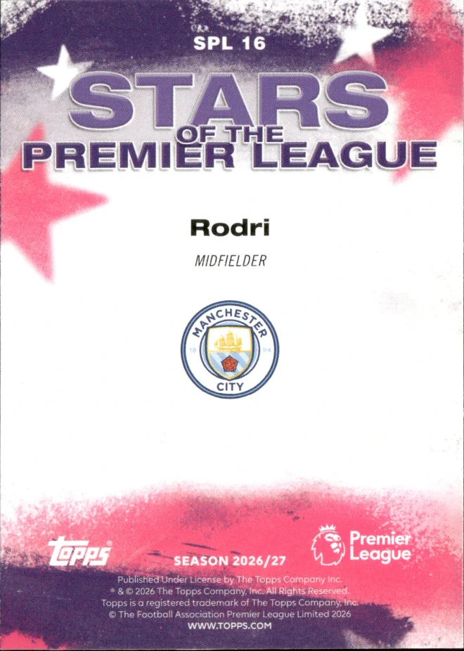 Rodri card back