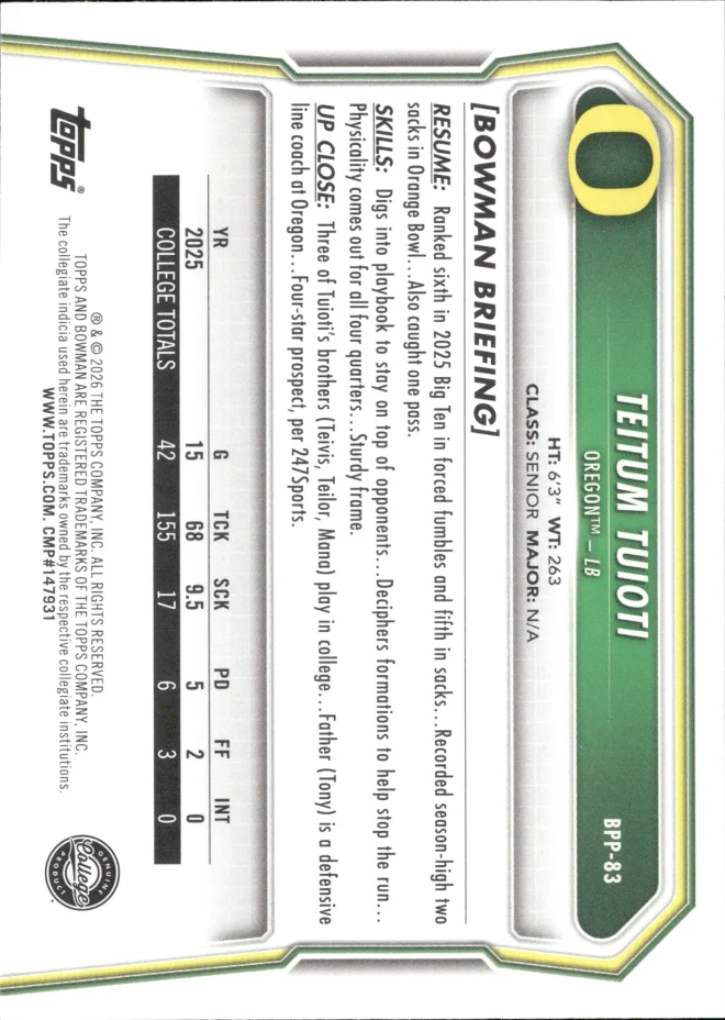 Teitum Tuioti card back