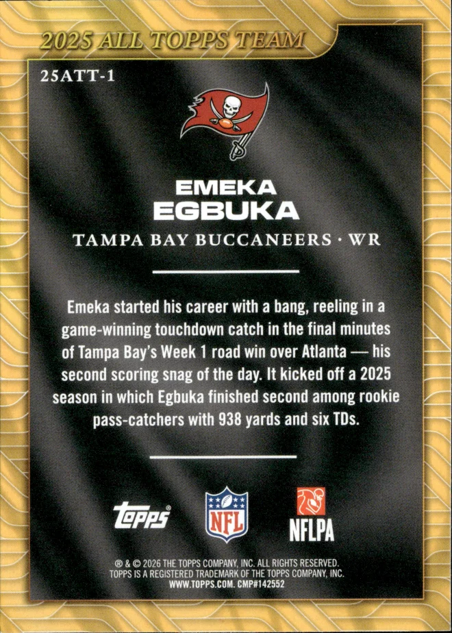 Emeka Egbuka card back