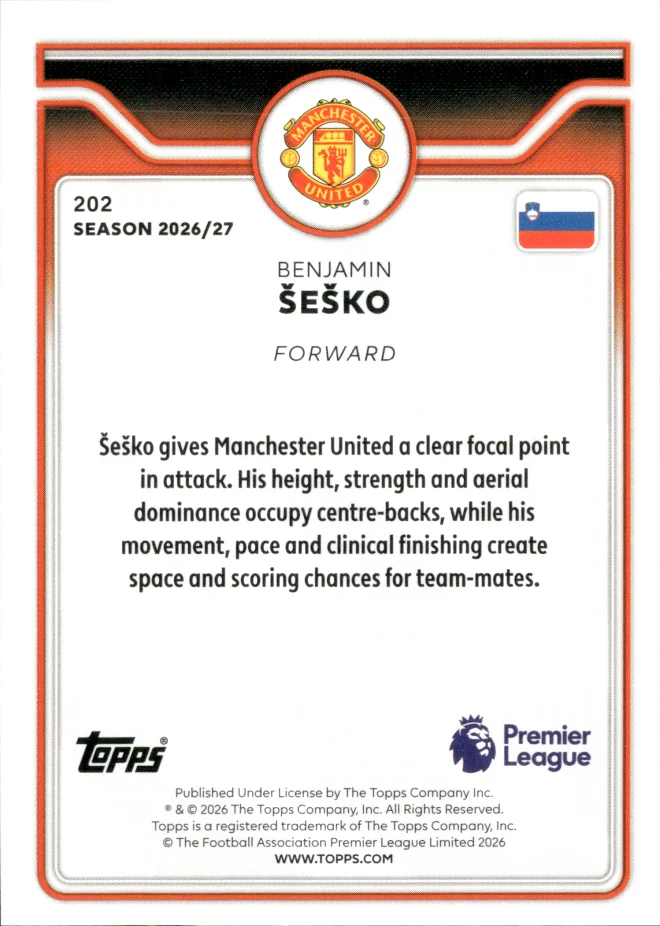 Benjamin Šeško card back