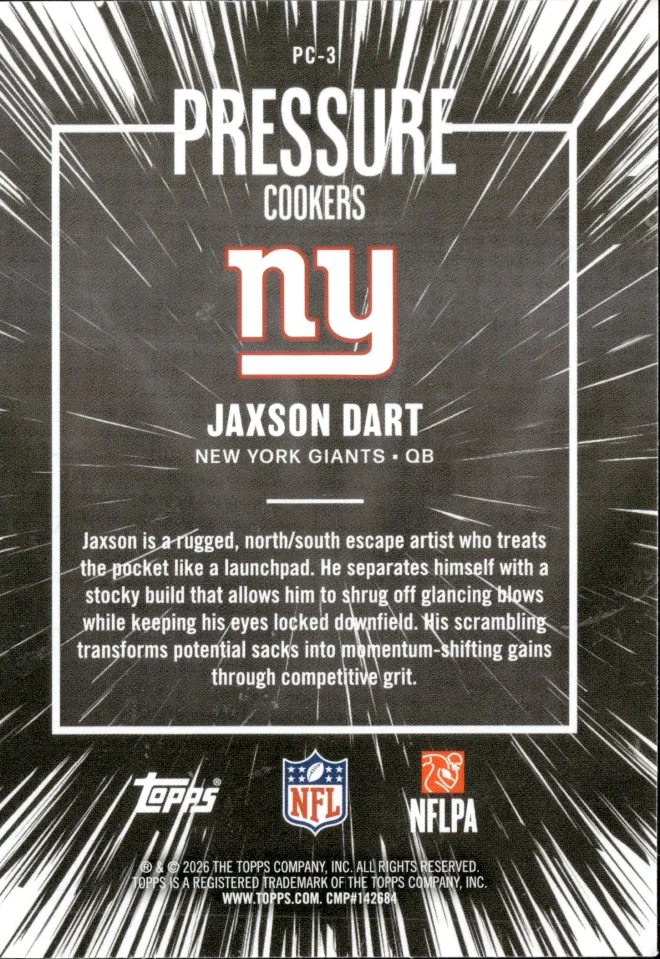 Jaxson Dart card back