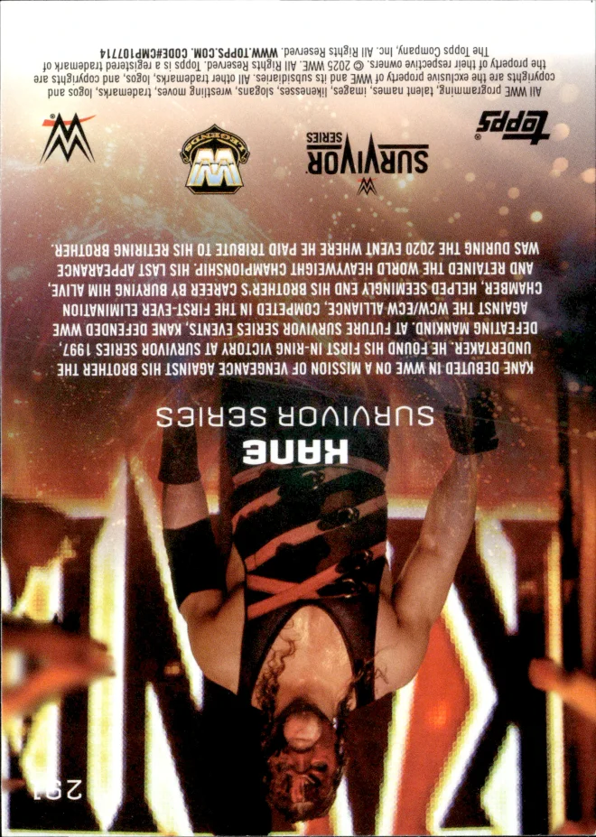 Kane card back