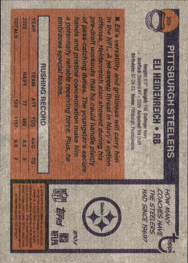 Eli Heidenreich card back