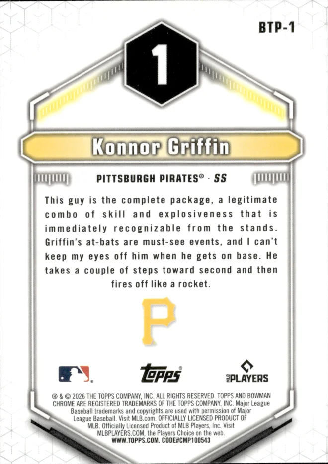 Konnor Griffin card back