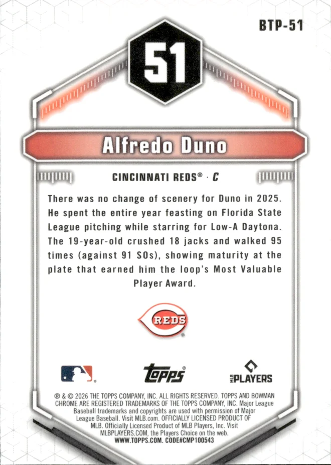 Alfredo Duno card back