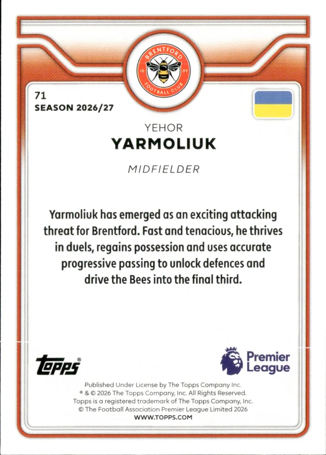 Yehor Yarmoliuk card back
