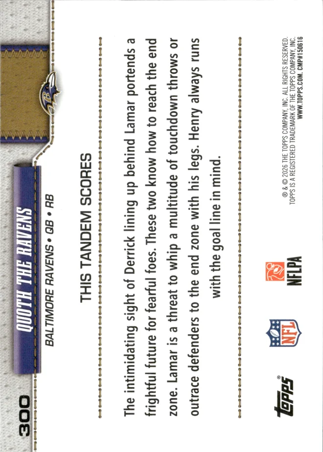 Quoth The Ravens card back