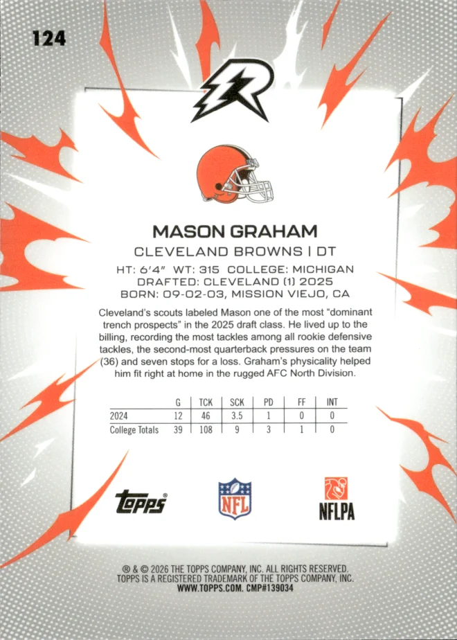 Mason Graham card back