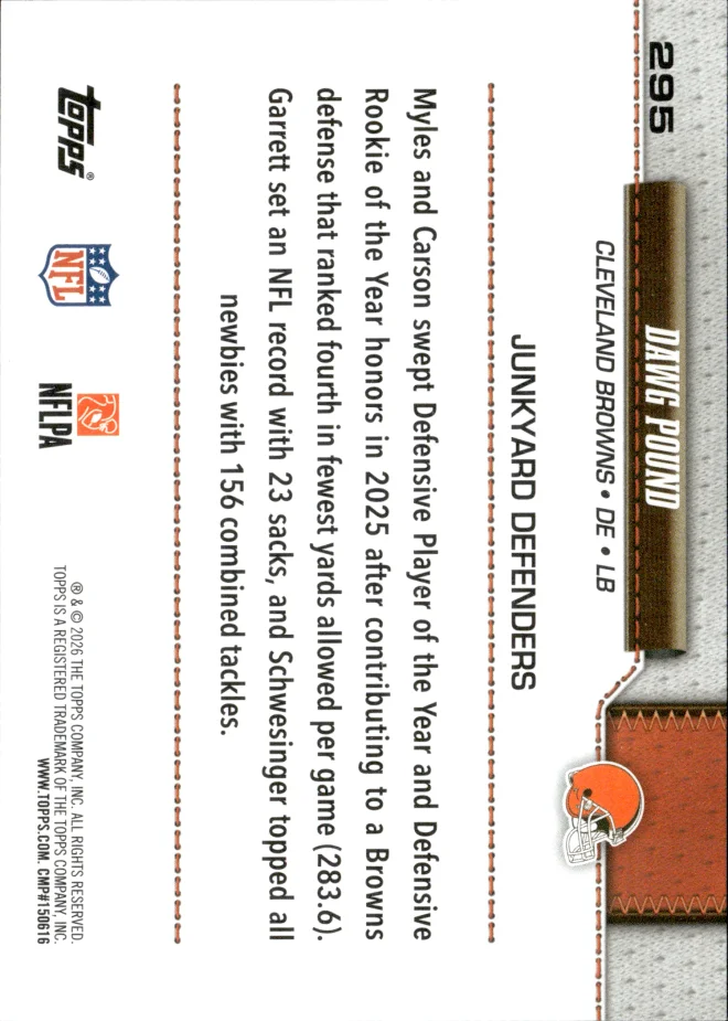 Dawg Pound card back