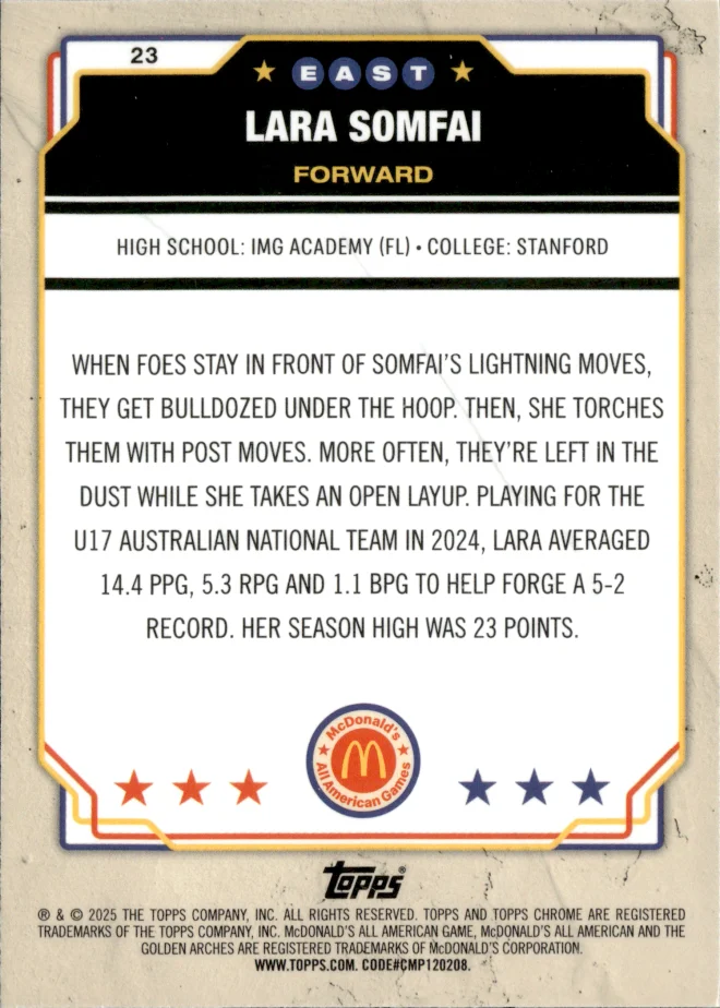 Lara Somfai card back
