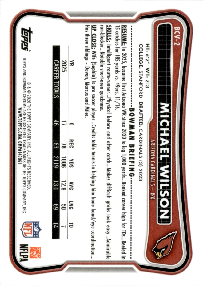 Michael Wilson card back