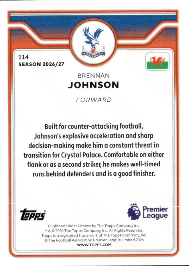 Brennan Johnson card back
