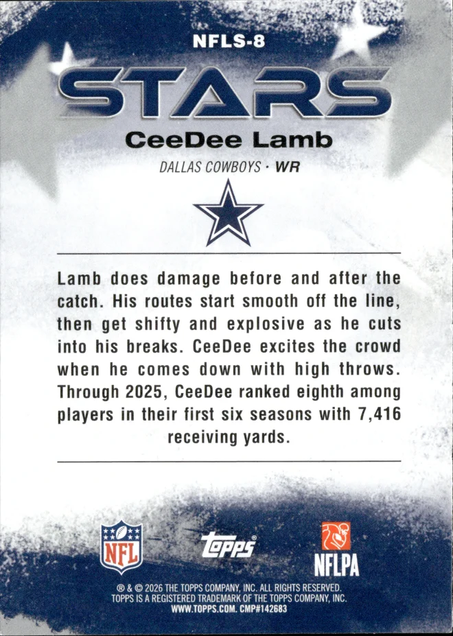 CeeDee Lamb card back