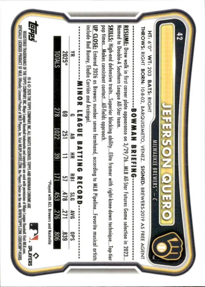 Jeferson Quero card back