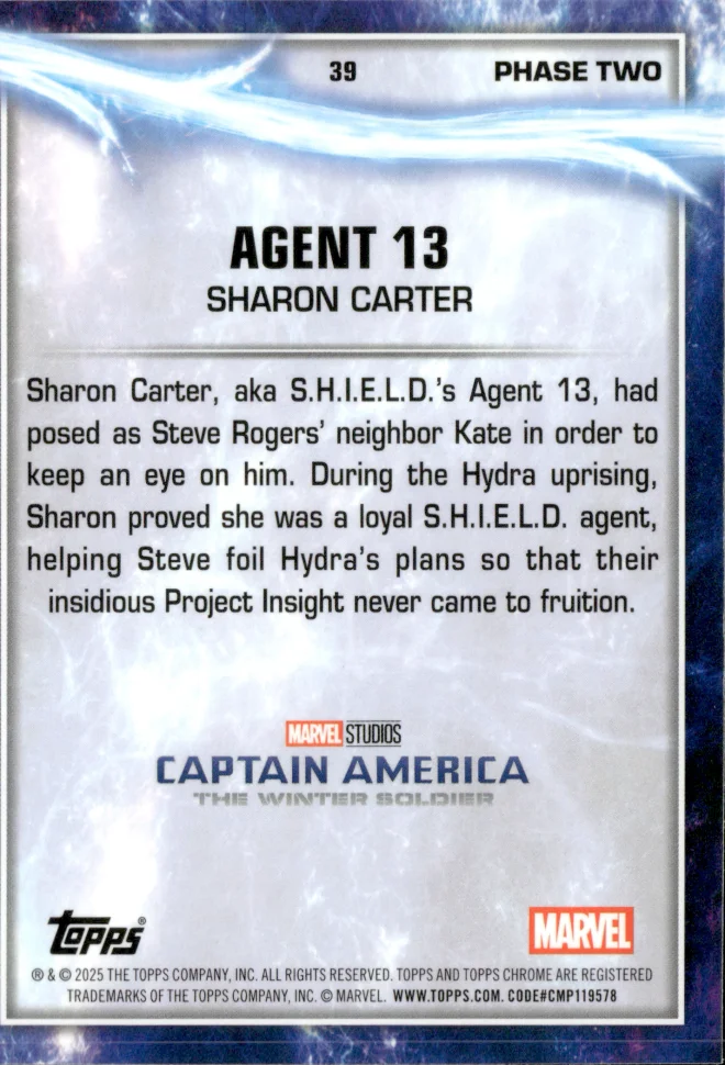 Sharon Carter card back