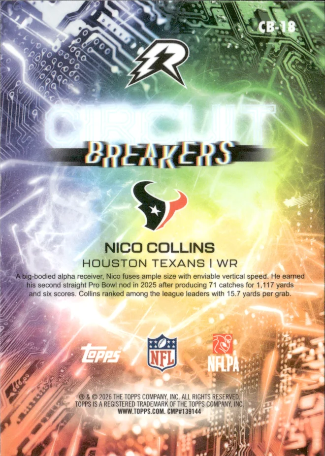 Nico Collins card back