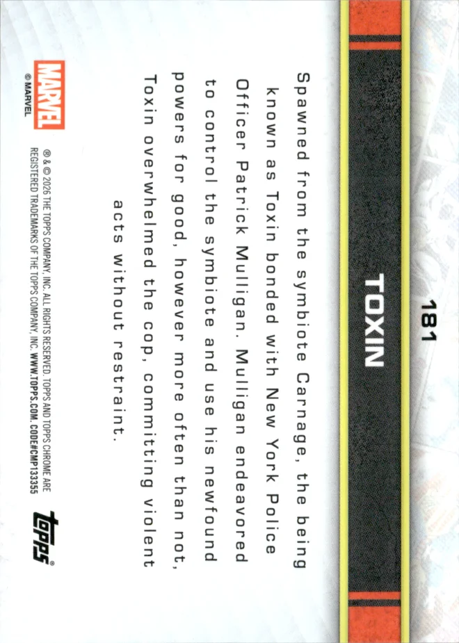 Toxin card back