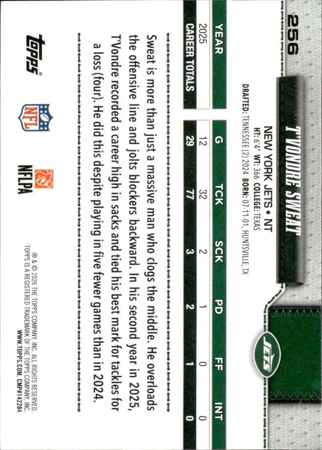 T'Vondre Sweat card back