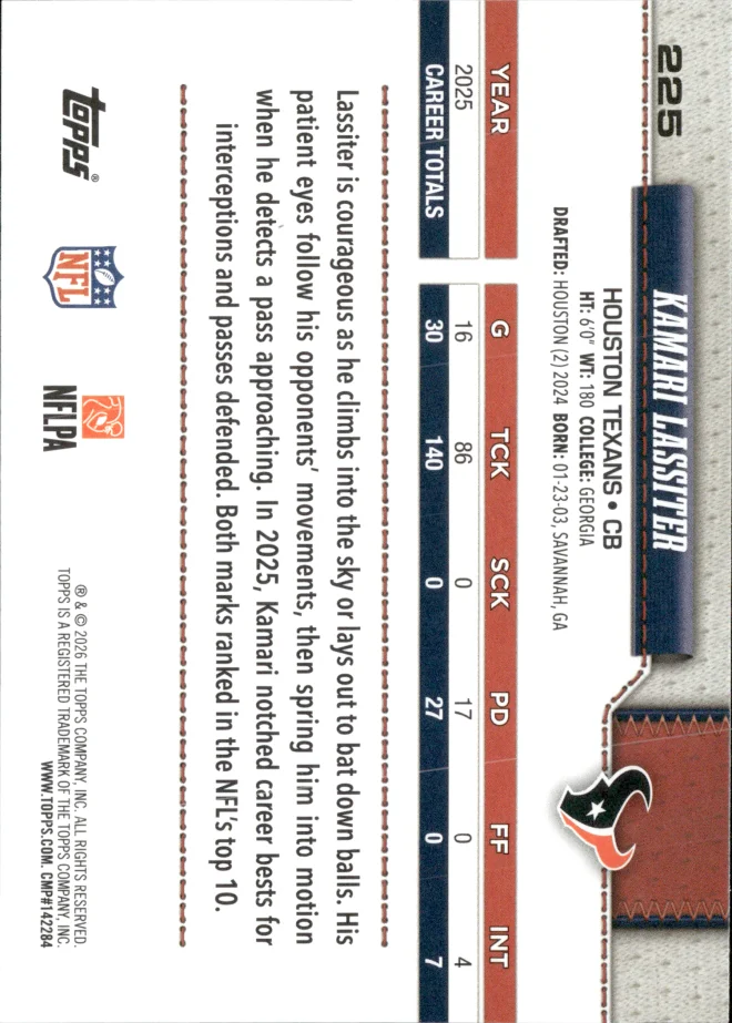 Kamari Lassiter card back