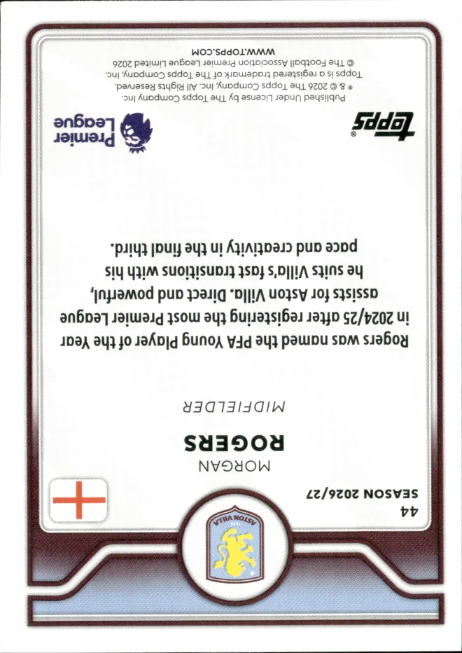 Morgan Rogers card back