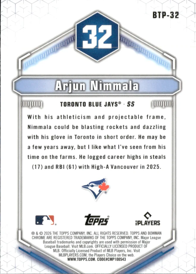 Arjun Nimmala card back