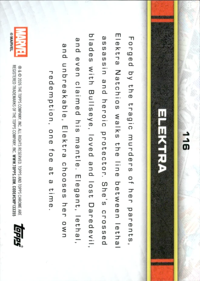 Elektra card back