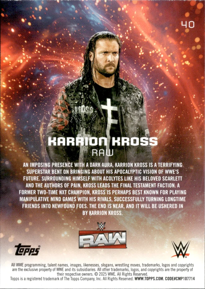 Karrion Kross card back