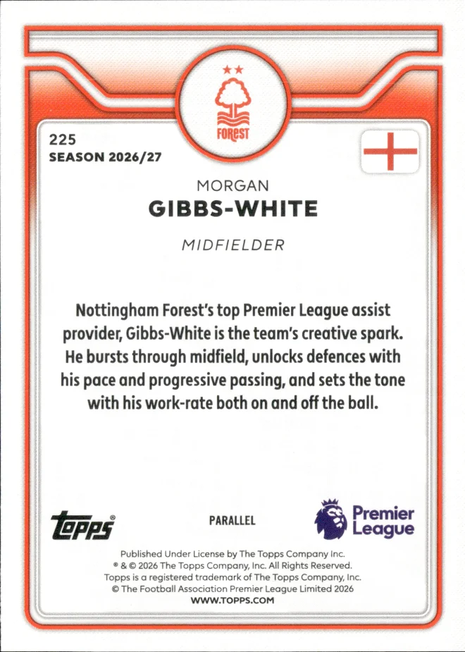 Morgan Gibbs-White card back
