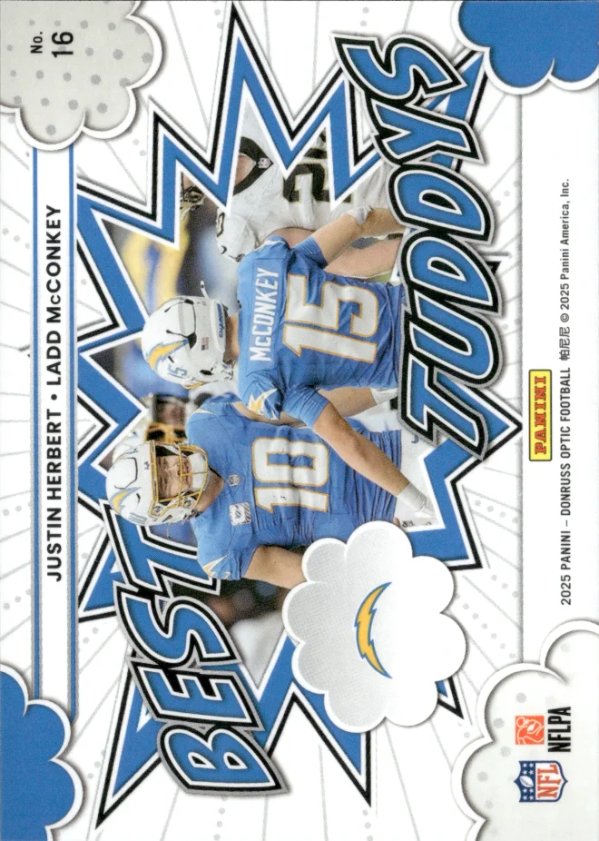 Justin Herbert / Ladd McConkey card back