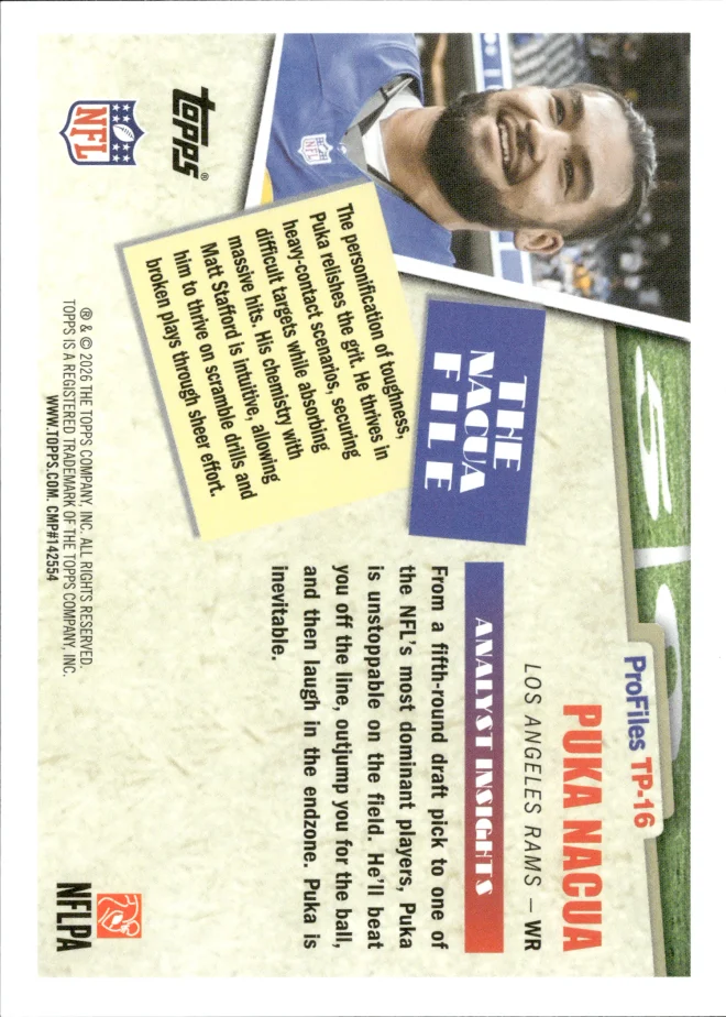Puka Nacua card back