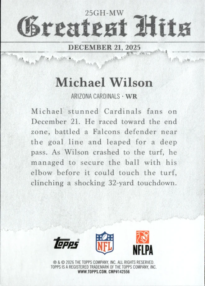 Michael Wilson card back