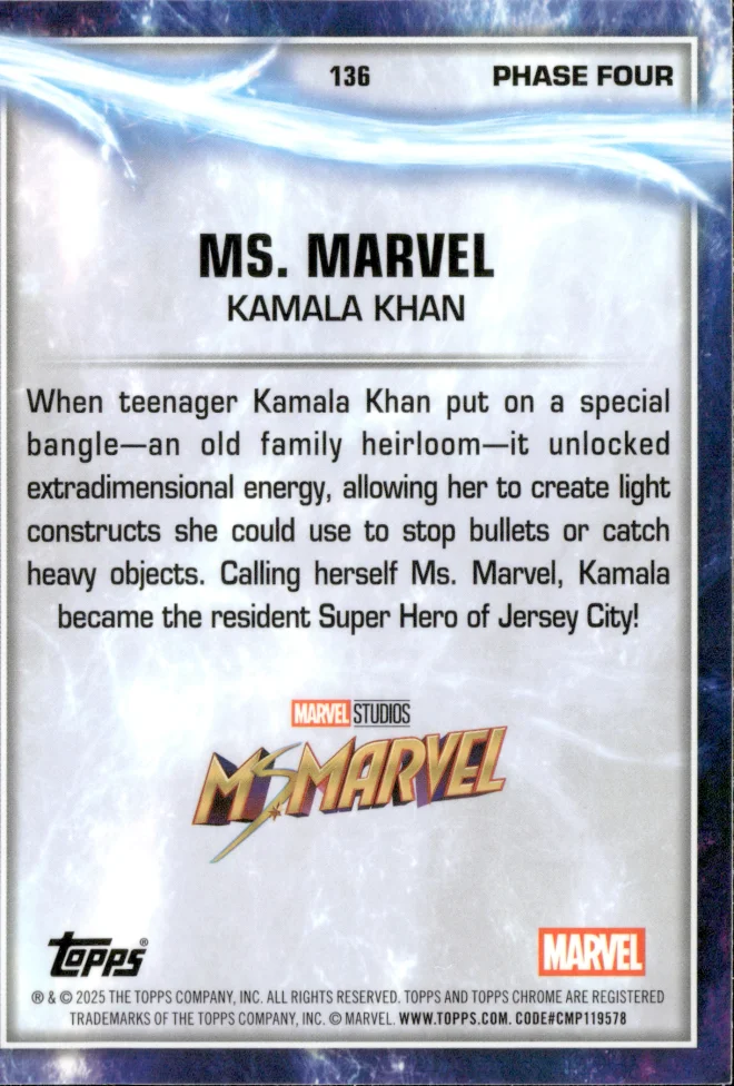 Kamala Khan card back