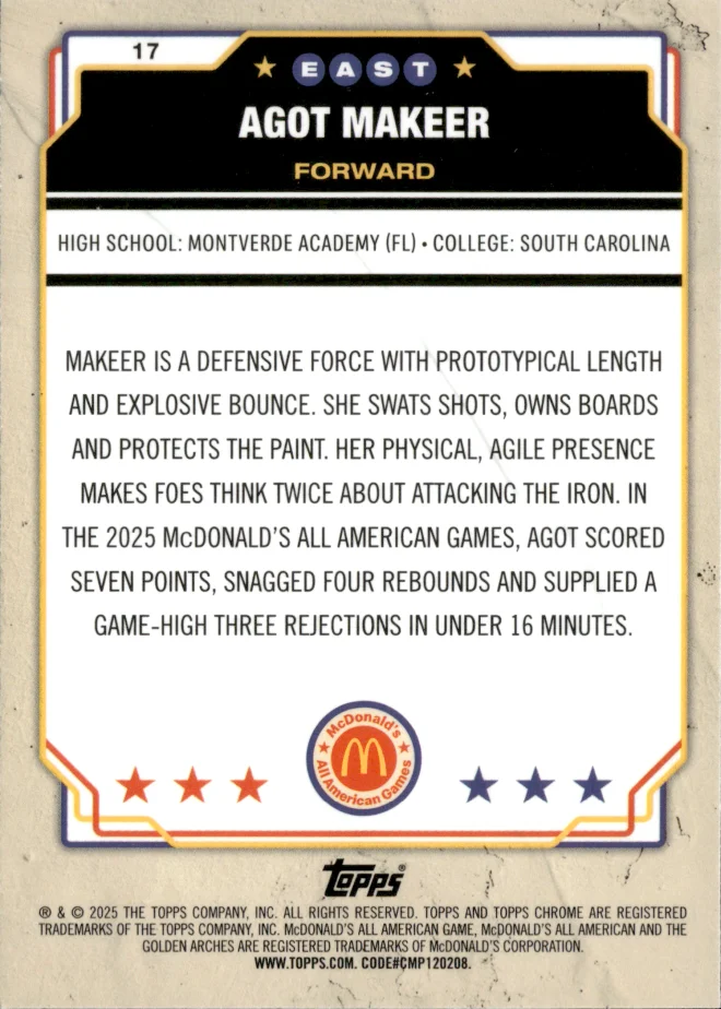 Agot Makeer card back