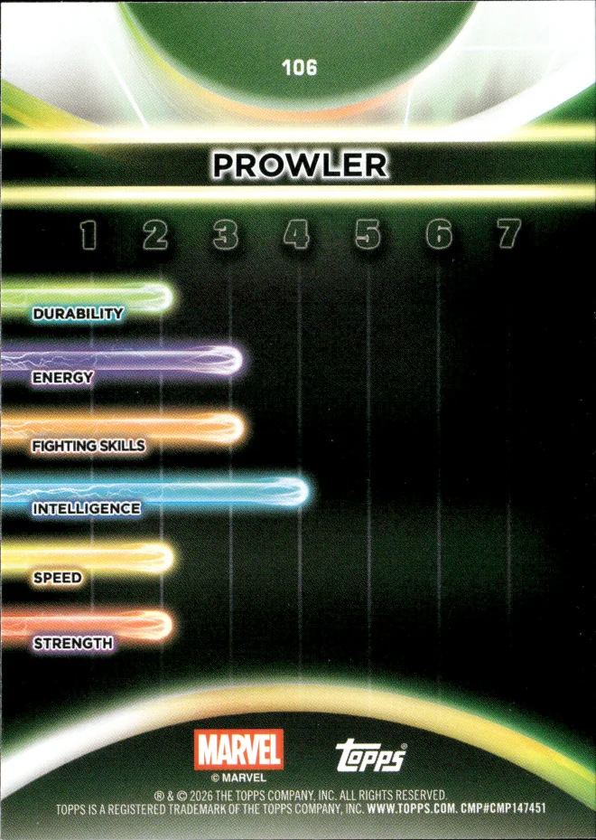 Prowler card back